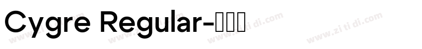 Cygre Regular字体转换